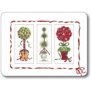 Christmas Topiary   Set of 4 Placemats 