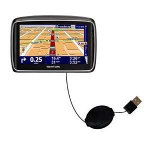  Retractable USB Cable for the TomTom 740 with Power Hot 