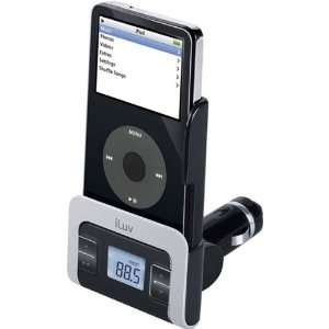  NEW Black FM Transmitter With Car Adapter For iPod 