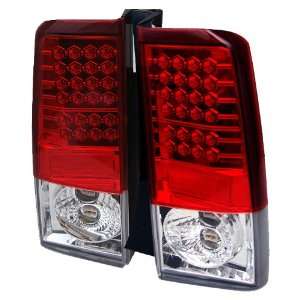  Scion XB 03 06 LED Tail Lights   Red Clear Automotive