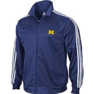    Adidas Michigan Wolverines 3 Stripe Track Jacket