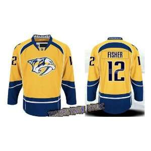  NHL Gear   Mike Fisher #12 Nashville Predators Yellow 