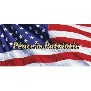   Graphics Window Graphic   30x65 US Flag 2 Peace is Patriotic Patio