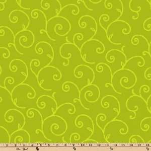  45 Wide Luna Swirls Lime Fabric By The Yard Arts 