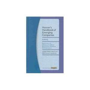  Hoovers Handbook of Emerging Companies 2003 