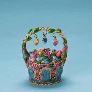  Jim Shore   Heartwood Creek   Easter Basket with Ornaments 