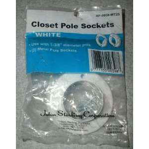   POLE EACH PACKAGE CONTAINS 2 METAL POLE SOCKETS USE WITH ONE POLE