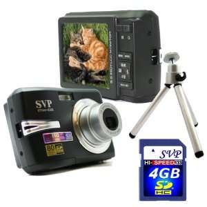  SVP Xthinn 8368 Black 10MP Max 3x Optical Zoom 3 LCD 