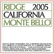 Ridge Monte Bello 2005 