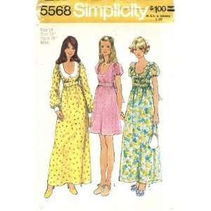   Pattern Misses Midriff Dress Size 14   Bust 36 Arts, Crafts & Sewing