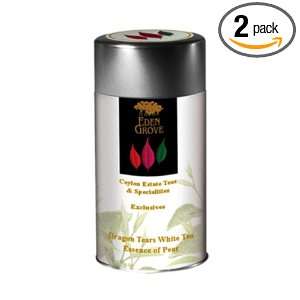 Eden Grove White Tea Pear, Loose Tea, 4 Ounce Tins (Pack of 2)  