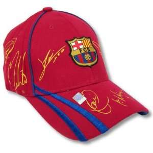  FC BARCELONA SOCCER OFFICIAL LOGO ADJUSTABLE CAP HAT 