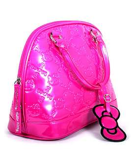 Loungefly HELLO KITTY FUSCHIA PINK PATENT EMBOSSED BAG  