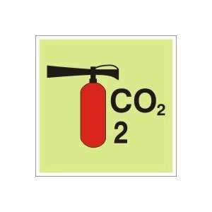  Sign,6x6 In,fire Extinguisher Co2 Symbol   ACCUFORM SIGNS 