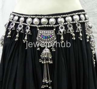 Kuchi BELT Belly Dance Hip Skirt Jewelry Tribal Boho NW  