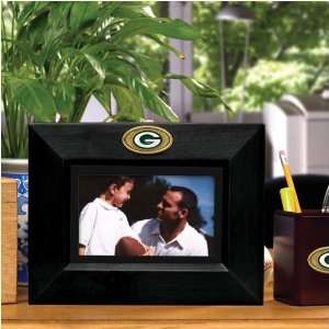 Green Bay Packers Black Wooden Landscape Picture Frame