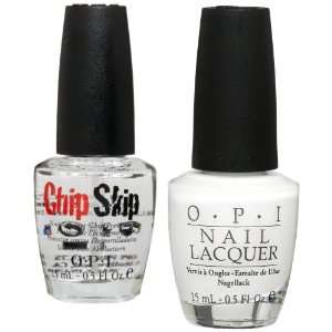  Opi Alpine Snow 1/2 Ounce & Chip Skip 1/2 Ounce Beauty