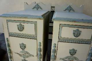 SO CUTE  SHABBY NIGHTSTANDS ~END TABLES~CHIC~ANTIQUE~BED SIDE TABLES 