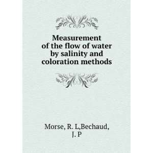  Measurement of the flow of water by salinity and 