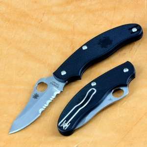  Spyderco C94PSBK3 UK Penknife Drop Point Folding Knife 