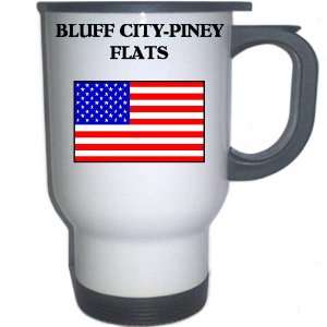 US Flag   Bluff City Piney Flats, Tennessee (TN) White Stainless Steel 