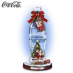  Coca Cola Winter Wonderland Bottle Figurine With Moving 