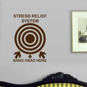  StikEez Brown Stress Relief System Band Head Here Funny 