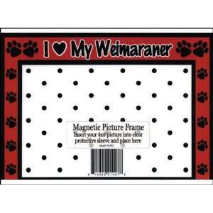 Weimaraner Red 3 N 1 Picture Frame 