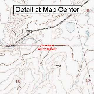 USGS Topographic Quadrangle Map   Greenland, Colorado (Folded 