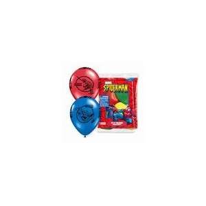  Spiderman Printed Balloons (6) Toys & Games