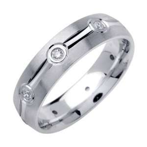  Platinum Exclusive Diamond Wedding Band (0.24ct) Jewelry