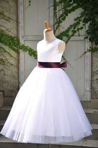 G181 White Flower girl dress Discount Communion dresses  