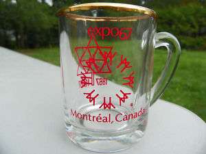 Canada Centennial Expo 67 Shot glass mug stein EUC  