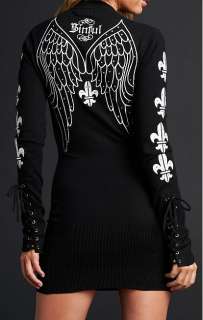 Sinful LENOX Womens Long Sleeve V Neck Sweater Dress   05SW400 