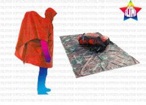 Multi Camping Poncho Raincoat Rain cover Backpack Red  