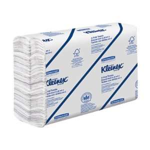 KLEENEX C Fold Paper Towels, 10 1/8 inches x 13 3/20 inches, White, 16 