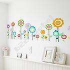 colorful flower room mural wall paper sticker decal diy buy