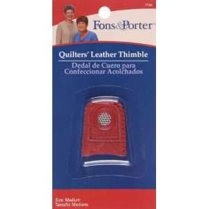    Fons & Porter Quilters Leather Thimble  Medium
