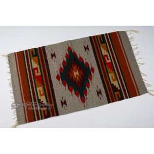  Zapotec Indian Tapestry Rug 23x39 (87)