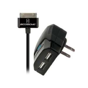  Scosche Dual USB Home Charger for iPhone and iPod Cell 