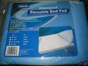 Pack   Invacare Waterproof Reusable Bed Pads 34 x 36  