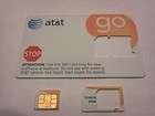 AT&T PREPAID GO PHONE MICRO SIM CARD, ATT READY TO ACTIVATE FOR IPHONE 