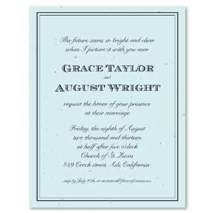   Chic Wedding Invitations on Seeded Paper (Pack of 10) 
