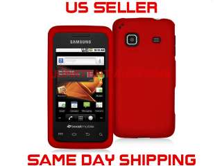 Red Hard Case Cover Boost Mobile Samsung Galaxy Prevail  