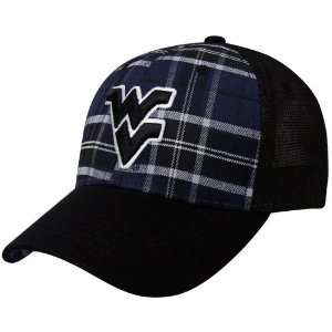   West Virginia Mountaineers Navy Blue Black Thrive Plaid One Fit Hat