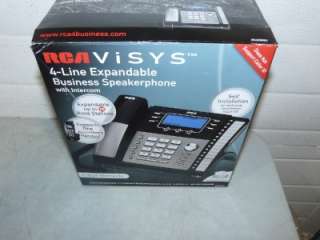 NEW RCA ViSYS 25423RE1 A 4 LINE BLACK/SILVER PHONE NIB  