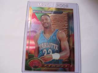 1993 94 TOPPS FINEST ALONZO MOURNING CARD # 201  