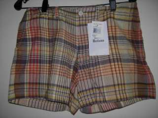 Ralph Lauren Womens Madras Plaid shorts 10 NWT  