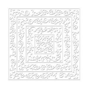  Bazzill Embossed Cardstock 12X12 Shabby Chic/Bazzill White 