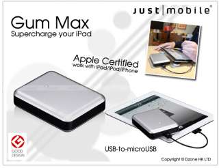 Just Mobile Gum Max Supecharge for iPad / iPhone  to 